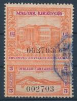 1930 Vízumbélyeg 12+5P egyszeri átutazásra