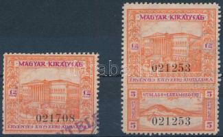 1930 Vízumbélyeg 12+5P, 12P egyszeri átutazásra