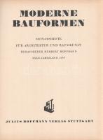 Moderne Bauformen. Monatshefte für Architektur und Raumkunst. Herausgegeben von Julius Hoffmann. XXX...