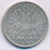 Ausztria 1912. 2K Ag "Ferenc József" T:XF,VF Austria 1912. 2 Corona Ag "Franz Joseph&...