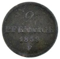 Német államok / Szászország 1859F 2pf Cu T:F German states / Saxony 1859F 2 Pfennig Cu C:F Krause KM#1185