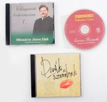 3 darab zenei CD: Luciano Pavarotti, Mészáros János Elek: Válogatott kedvenceim 1. (aláírt), Dívák és szerelmek.