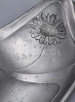 Szecessziós kalamáris, beleilleszthető gömbalakú tartállyal, 27x14x11 cm