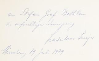 Ladislaus Singer: Ottokar Graf Czernin. Staatsmann einer Zeitenwende. A szerző, Ladislaus Singer ált...