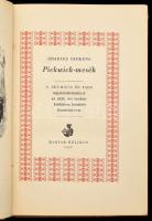 Charles Dickens: Pickwick-mesék. R. Seymour és Phiz rajzolóművészeknek az 1838. évi londoni kiadásához készített illusztrációival. Hevesi Sándor kiadását átdolgozta Ottlik Géza. Bp., 1957, Magyar Helikon. Kiadói félvászon-kötésben.