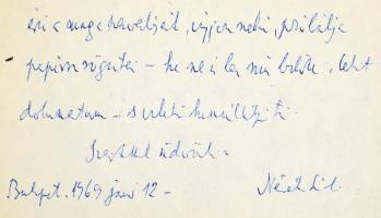 1963 Németh László (1901-1975) író, autográf levele, melyben írói pályájának lezárásól ír. Kettő beí...