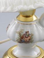 Lengyel historizáló asztali lámpa, dobozban, m: 26 cm