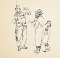 Ludwig Koch: Skizzen aus dem Kriegshofquartier. Wien,(1914),L. W. Seidel & Sohn, 4 p.+46 t. Néme...