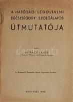 Dr. Rácz Lajos: A hatósági légoltalmi egészségügyi szolgálatos útmutatója. Bp., 1943, Budapesti Önkéntes Mentő Egyesület, 56 p. Kiadói tűzött papírkötés, tulajdonosi névbejegyzéssel.