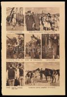 cca 1938 Ezeréves nemzet. Hamvas József hazafias verse. Hajtásnyomokkal + hozzá Horthy Miklóst ábráz...