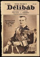 cca 1938 Ezeréves nemzet. Hamvas József hazafias verse. Hajtásnyomokkal + hozzá Horthy Miklóst ábráz...