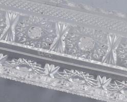 Íróasztali tolltartó. Kristály, hibátlan 23 cm