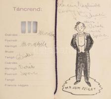 1929 Igazságügyi Sport Club Bál táncrend humoros börtön forma