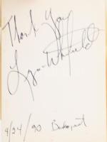 Színész autogram gyűjtemény, kártyákon, összesen 19 db, közte Major Tamás, Koós János, Tahi Tóth Lás...