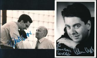 Gaál Gabriella nótaénekesnő dedikáció egy őt ábrázoló nyomaton, valamint 2 db külföldi színész/éneke...