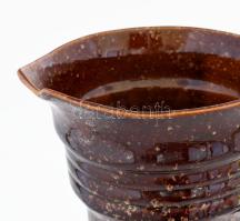 Boleslawiec Kerámiagyár, Bronislaw Wolanin (1937-2013) designer: Kancsó padlóváza, jelzés nélkül, m:...