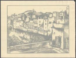 Vadász Endre (1901-1944): össz. 3 db grafika. Fametszet, papír, egyik jelzett. 20x24 cm körüli méret...