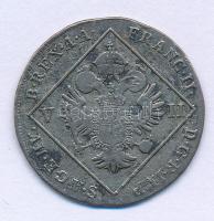 1802E 7kr Ag "I. Ferenc" Gyulafehérvár T:VF,F patina Huszár: 2013., Unger III.: 1395.b