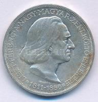 1936. 2P Ag "Liszt Ferenc" T:AU,XF patina Adamo P7.3