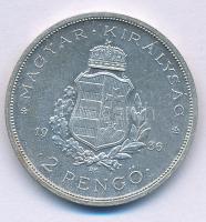 1936. 2P Ag "Liszt Ferenc" T:AU,XF patina Adamo P7.3