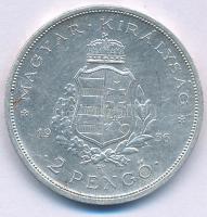 1936. 2P Ag "Liszt Ferenc" T:AU,XF patina Adamo P7.3