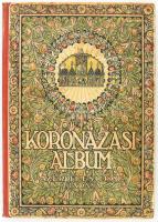 Koronázási album. Ábrányi Emil, Ambrus Zoltán, Gróf Andrássy Gyula, Gróf Apponyi Albert, Beöthy Zsolt, Berzeviczy Albert, Heltai Jenő, Herczeg Ferenc, Kabos Ede, Gróf Khun-Héderváry Károly, Kiss József, Krúdy Gyula, Molnár Ferenc, Móricz Zsigmond, Rákosi Viktor, Szomaházy István, Báró Wlassics Gyula eredeti közleményeivel. Bató József, Bér Dezső, Csont Ferenc, Dudits Andor, Endrey Sándor, Gedő Lipót, Herman Lipót, Honti Nándor, Komáromi-Kacz Emőke, Pólya Tibor, Pór Bertalan, Rippl-Rónai József, Rudnay Gyula, Végh Gusztáv, Vészi Margit, Zádor István eredeti rajzaival és festményeivel. A borító Végh Gusztáv (1889-1973) grafikus munkája. Bp., 1917, Érdekes Újság. Rendkívül gazdag szövegközi és egészoldalas képanyaggal. Kiadói díszes, illusztrált félvászon-kötés, minimális kopással a borítón