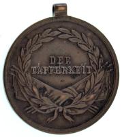 1914. "Ferenc József Bronz Vitézségi Érem" bronz kitüntetés mellszalag nélkül. Szign.: Tau...