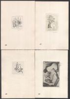 1970 Klf. alkotók (Vadász Endre, Stettner Béla, Kékesi László, stb.): Ex Libris Réthy István. A XIII...