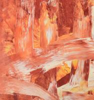 Jelzés nélkül: Modern kompozíció. Olaj, vászon, 100x50 cm