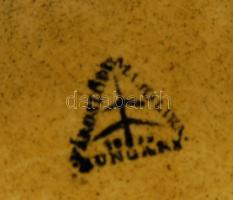 Vidékies jellegű városlődi mázas kerámia teakiöntő szép állapotban és 15cm-es magassággal