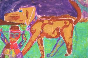 2 db gyermek rajz: dekoratív nagy méret 44x62 cm