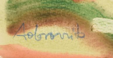 Dobrovits Ferenc (1941-1988): Csendélet kompozíció. Akvarell, papír, jelezve balra lent, 35x51 cm