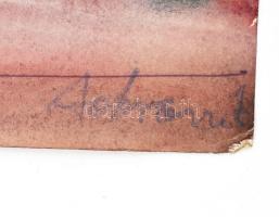 Dobrovits Ferenc (1941-1988): Csendélet kompozíció. Akvarell, papír, jelezve balra lent, 43x31 cm