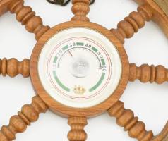 3 darab hajós témájú barometer, egyiken kis sérüléssel, d: 20-32 cm