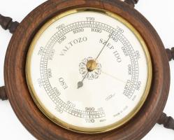 3 darab hajós témájú barometer, egyiken kis sérüléssel, d: 20-32 cm