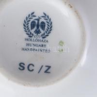 Hollóházi áttört bonbonier. Jelzett, hibátlan, m: 9,5 cm