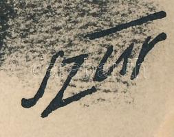 Szűr Szabó József (1902-1993):: Révai és Truman. megjelent grafika. . Vegyes technika, papír, jelzet...