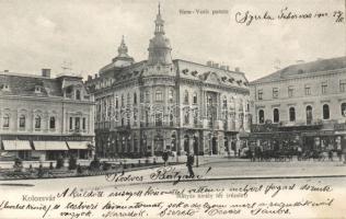 Kolozsvár New York Palace with the shops of Ferenc Jeszenszky, Dezső Tauffer and Emil Schuster