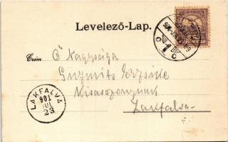 1901 Sopron, Kossuth út, villamosok, építkezés. Stagl F. fényképész, Blum. N. kiadása