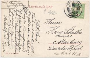 1908 Négyfalu, Sacele; Csernátfalu, Bácsfalu, Türkös és Hosszúfalu. templomok / Cernatu, Baciu, Turc...