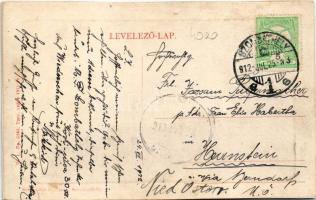 1912 Szombathely, Frigyes főherceg laktanya, villamos. W.L. Bp. 5545. 1911-14. (r)