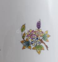 Herendi Viktória mintás váza. Jelzett, kézzel festett, hibátlan, m: 22,5 cm
