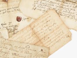 cca 1616-1666 8 db magyar levél, kötelezvény, nagyrészt magyar nyelven Lipcsey Gergely, Istvándi köz...