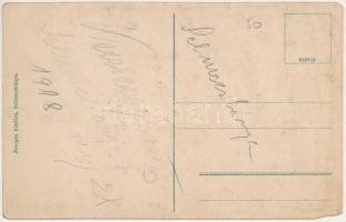1918 Selmecbánya, Schemnitz, Banska Stiavnica; Kisiblyei akvadukt alatt vonat halad át. Kis vasutunk...