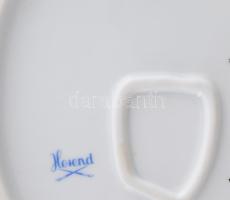 Herendi hecsedli mintás levél alakú kínáló. 2. oszt. jelzéssel, 24x19 cm