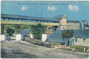 1925 Szentkeresztbánya, Vlahita Noua, Minele Lueta (Szentegyháza, Vlahita); Podul cu cuptorul de topit / Kohó híddal. Kamner & Jekelius kiadása / Gichtbrücke mit Hochofen / blast furnace, bridge (kopott sarkak / worn corners)