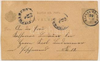 1899 (Vorläufer) Répcekőhalom, Kőhalom, Steinberg (Répcekőhalom-Dérföld, Steinberg-Dörfl); kézzel ra...