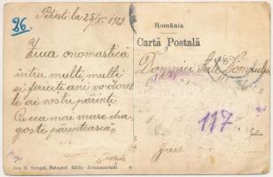 1929 Péterfalva, Petersdorf, Petrifalau, Petresti; Papierfabrik / papírgyár. Jos. H. Briegel Fotogra...