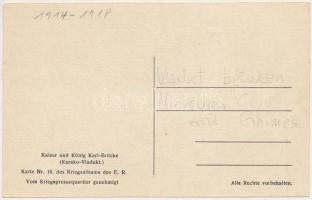 Csíkgyimes, Gyimes, Ghimes; Kaiser und König Karl-Brücke (Karako-Viadukt) Karte Nr. 10. des Kriegsal...