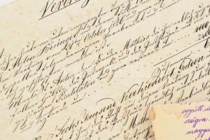 cca 1660-1750 11 db hivatalos levél, összeírás, szerződés. viaszpecsétekkel, aláírásokkal